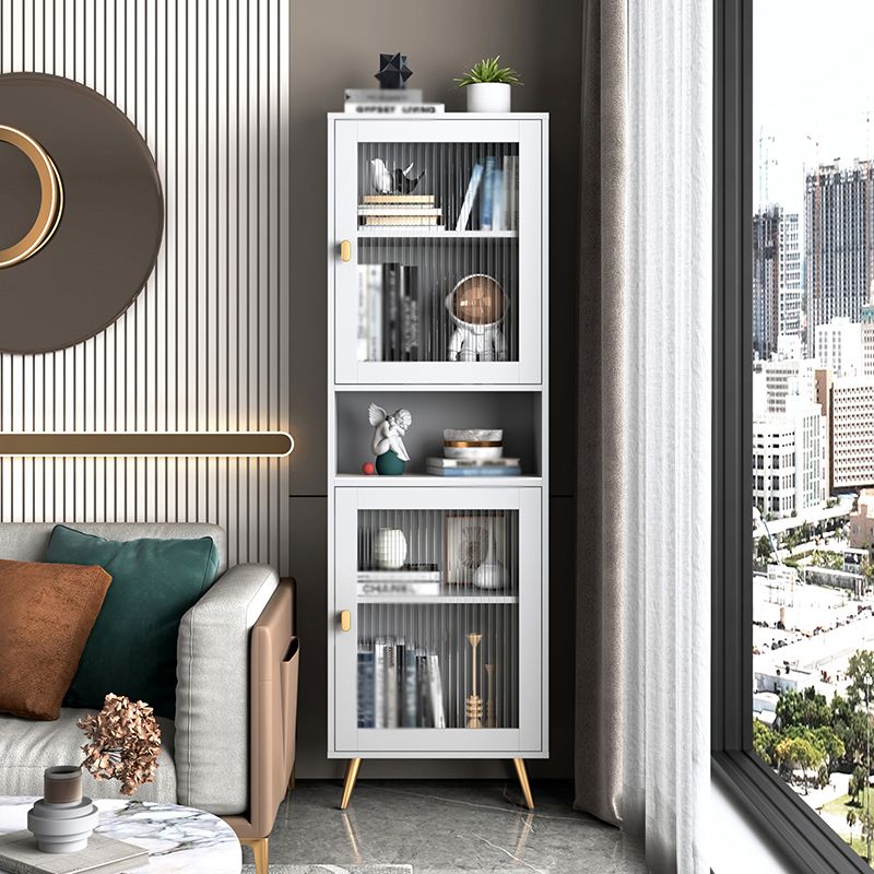 Engineered Wood Standard Bookcase Modern Closed Back Bookshelf for Home