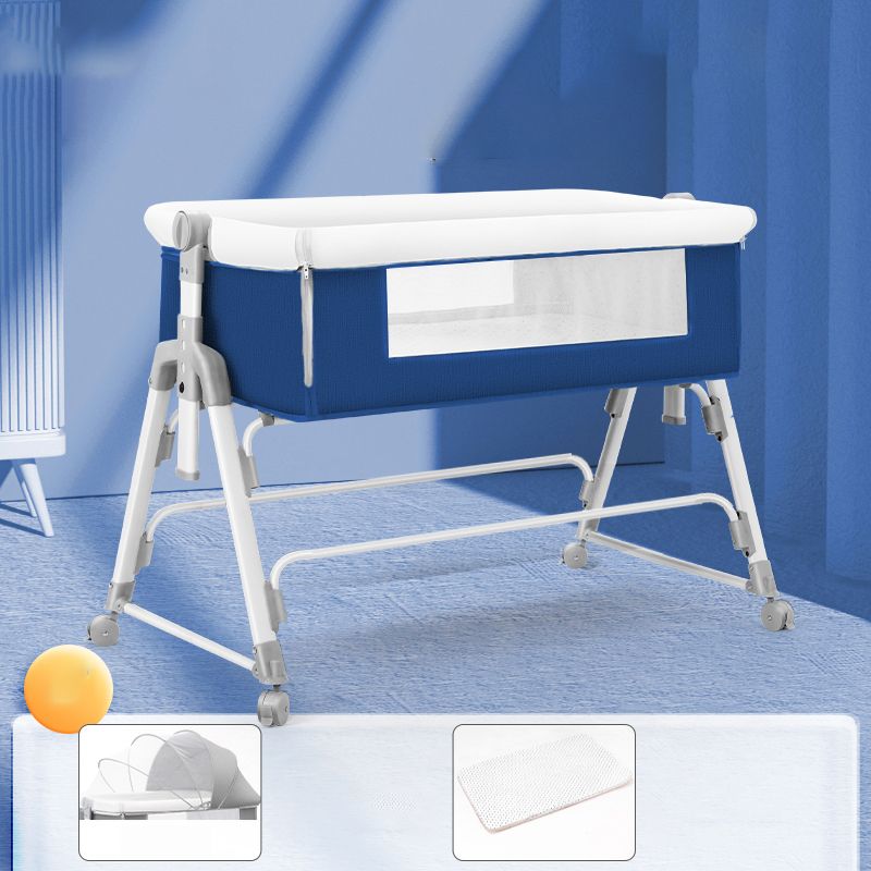 Metal Rocking Newborn Bedside Sleeper Foldable Rectangle  Bedside Crib