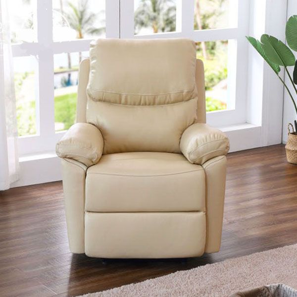 Contemporary Metal Frame Standard Recliner Solid Color Recliner Chair