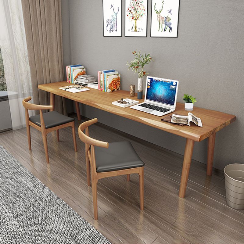 Modern Style Parsons Writing Desk Solid Wood Office Desk for Home