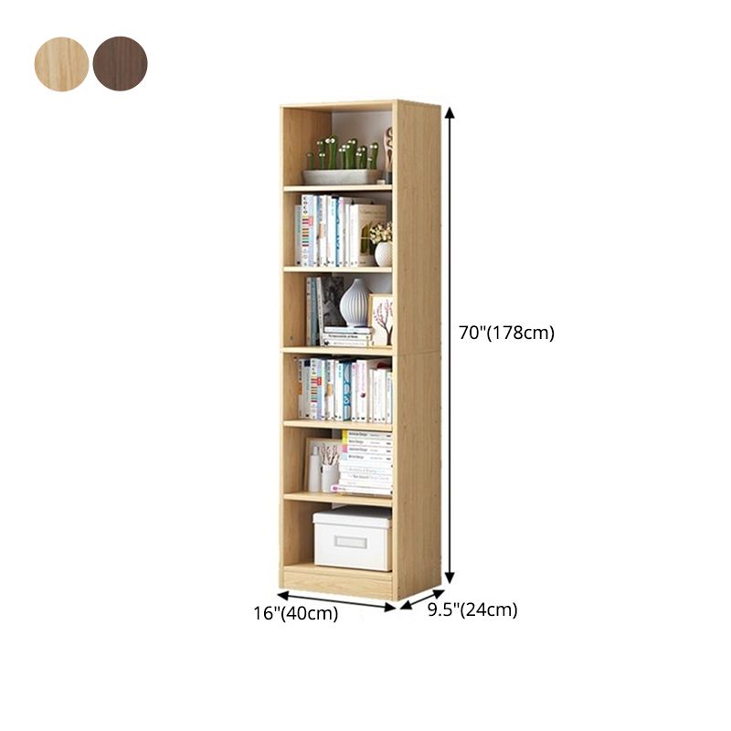 Modern Vertical Standard Bookcase Manufactured Wood Bookshelf for Home