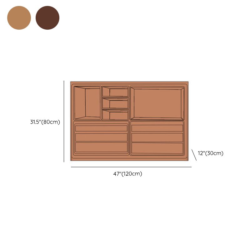 Wooden Standard Bookcase Modern Closed Back Bookshelf with Shelves