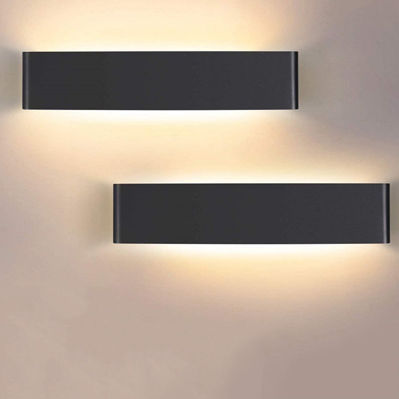 Modern Minimalist Style Rectangle Wall Mounted Vanity Lights Metal Vanity Fixtures