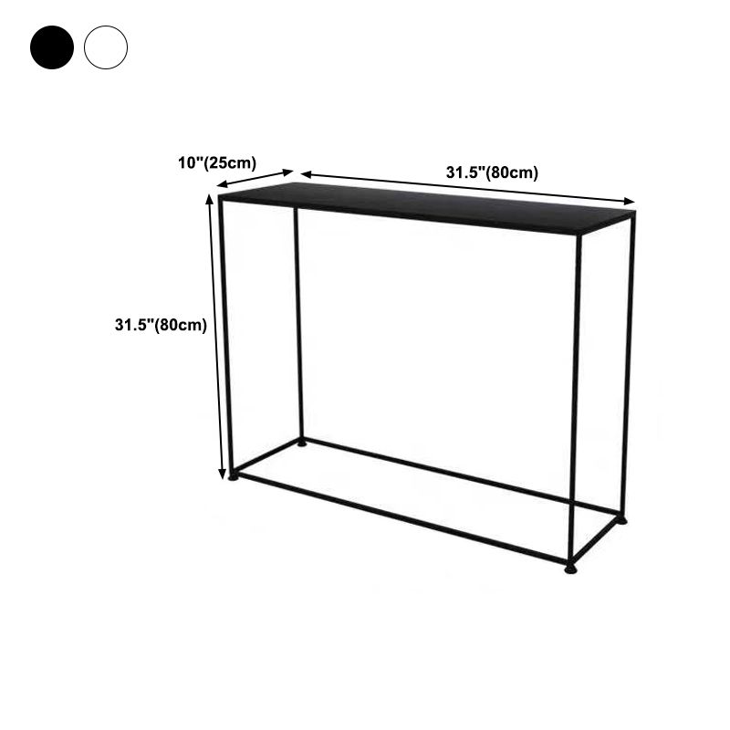 Contemporary Iron Frame Console Table Rectangle Scratch Resistant Console Sofa Table