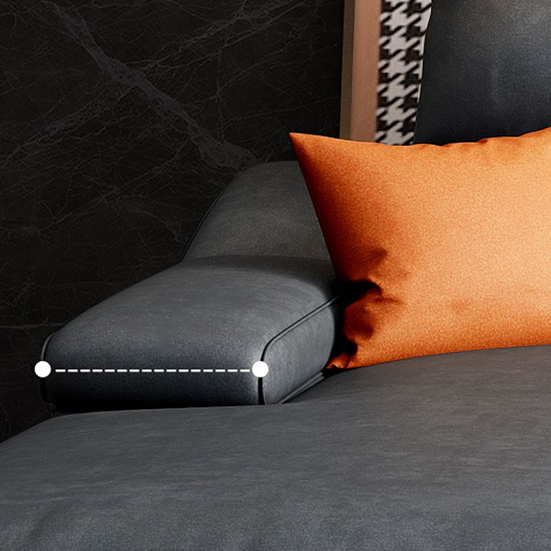 125.98"L x 68.9"W x 35.43"H Modern 5-Seat Fabric Sofa Cushion Back Sectional with Storage