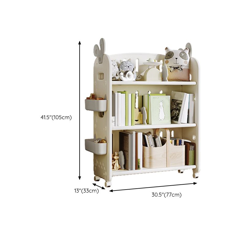 Contemporary Open Back Standard Kids Bookcase Plastic Standard Bookcase