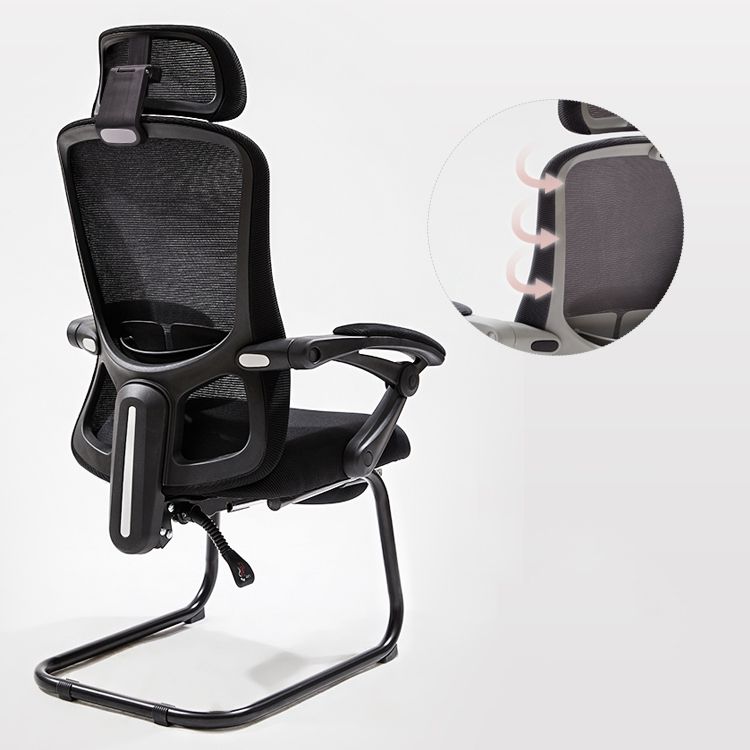 Modern Padded Arms Office Chair Tilt Mechanism No Distressing Ergonomic Chair