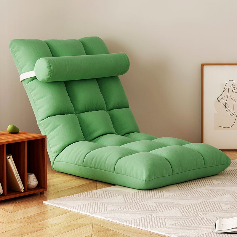 Contemporary Solid Color Convertible Chair Sloped Armless Chair