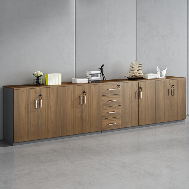 Modern Engineered Wood Filing Cabinet Lateral File Cabinet with Lock and Storage