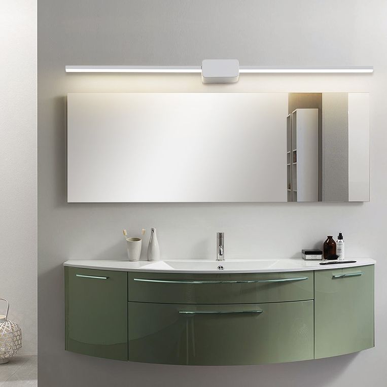 Modern Minimalist Style Linear Wall Mounted Vanity Lights Aluminum Vanity Lighting Ideas for Bathroom