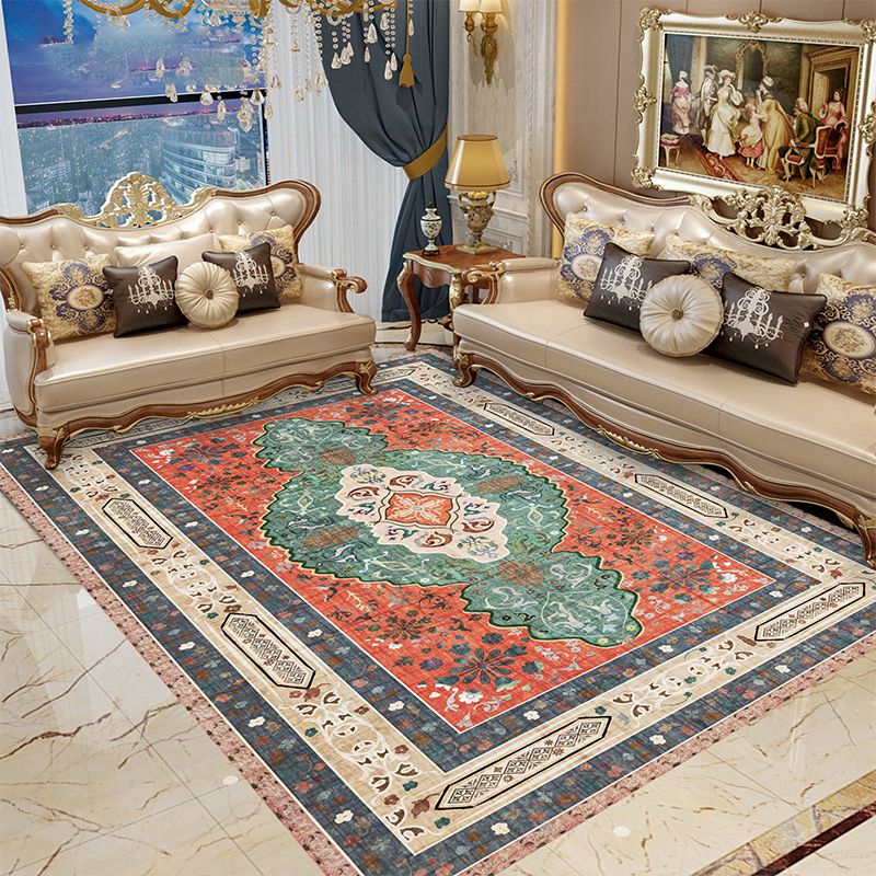 Tapis marocain Tapis à motifs géométriques multicolores Polypropylène antidérapant