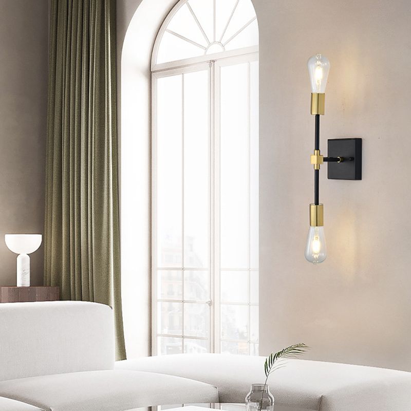 Modern Metal Wall Sconce Linear Shape Vanity Lamp for Bathroom