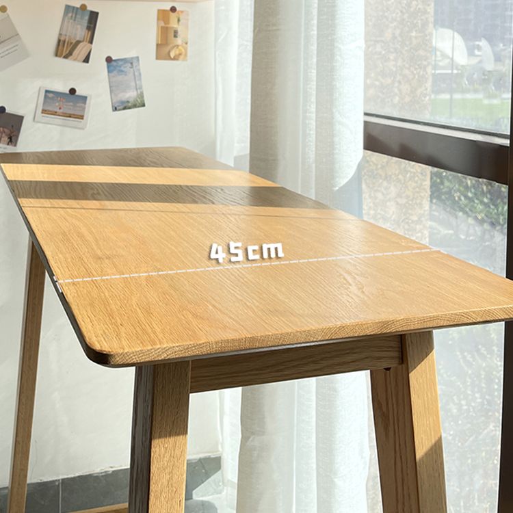 Wood Counter Height Table with Rectangle Table Top Trestle Table - 41.3" H