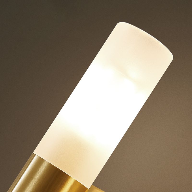 Unique Shape Wall Mounted Light Modern Sconce Light Fixture in Gold for Washroom