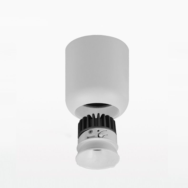 Cylinder Shape LED Ceiling Lamp Modern  Aluminium 1 Light Flush Mount for Corridor Hotel