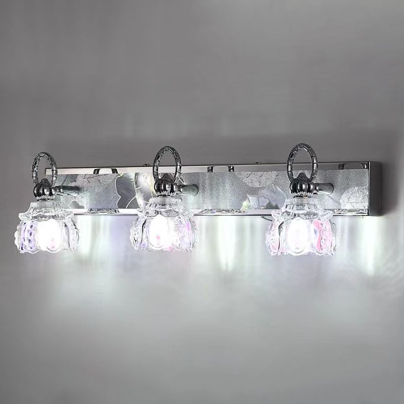 Glass Bath Vanity Lighting 1/2/3-Light Sliver Light for Bathroom