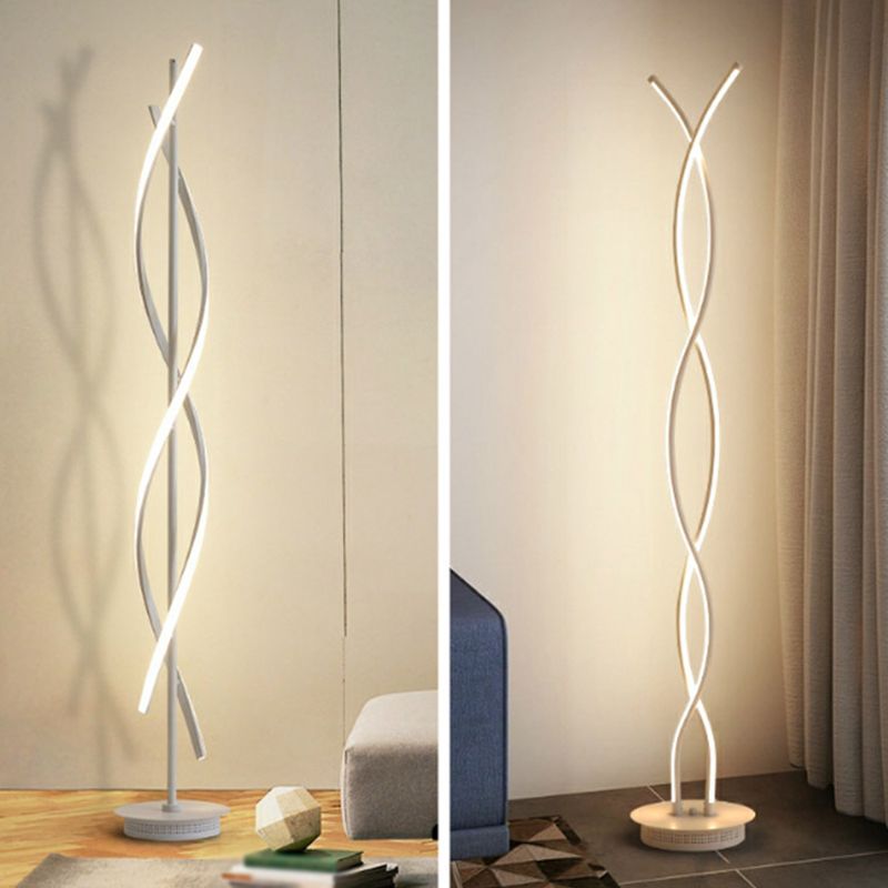 Lámpara de forma lineal de metal lámpara de lámpara de 2 luces de estilo moderno