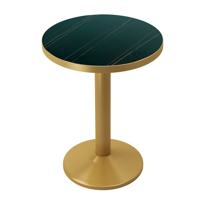 Metal Traditional Luxury Table Manufactured Wood Table with Pedestal Base