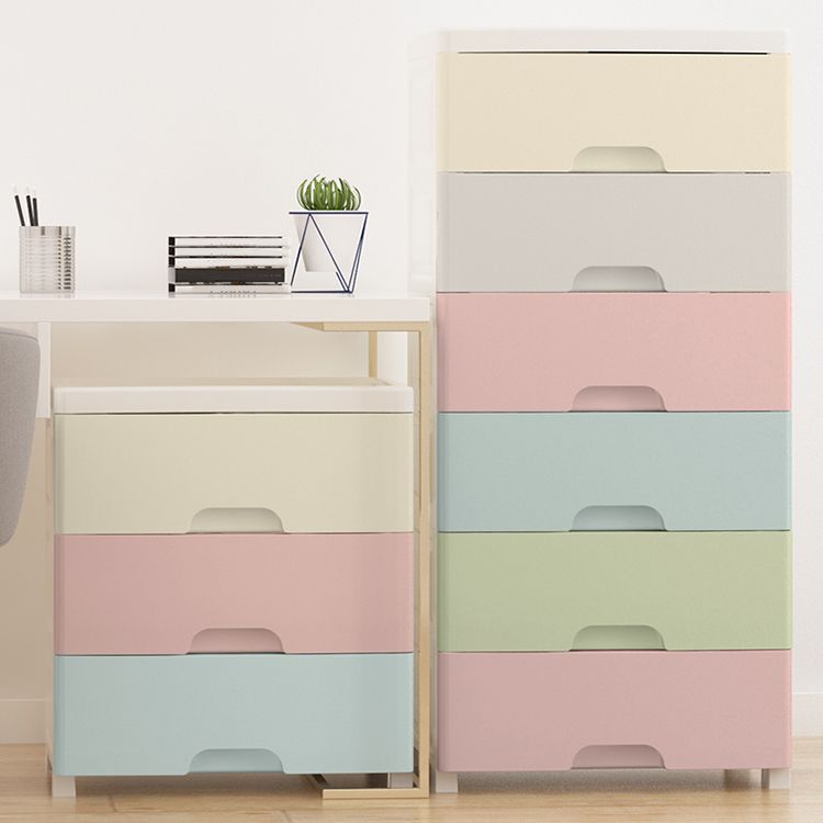 Scandinavian Baby Dresser Plastic Nursery Dresser with Drawers for Bedroom