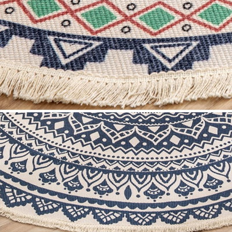 Alfombra de algodón de algodón multicolor de la alfombra de algodón multicolor de la alfombra del algodón multicolor marroquí.