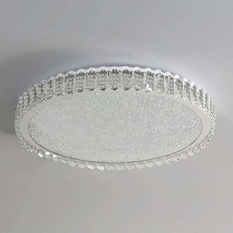 Contemporary Flush Mount Lamp Crystal LED Ceiling Lighting for Bedroom