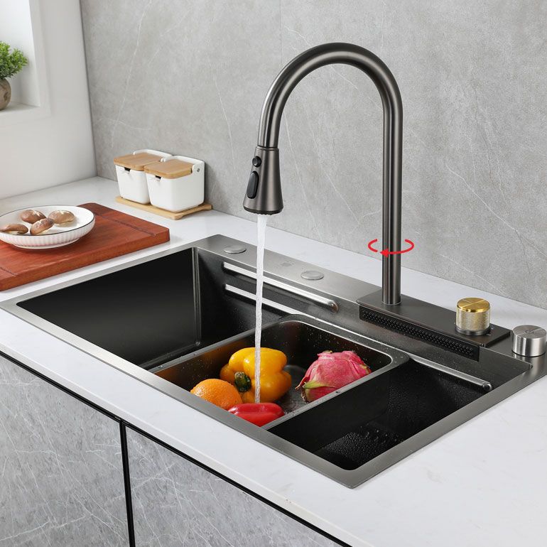 Modern Kitchen Sink Single Basin Kitchen Sink with Soundproofing