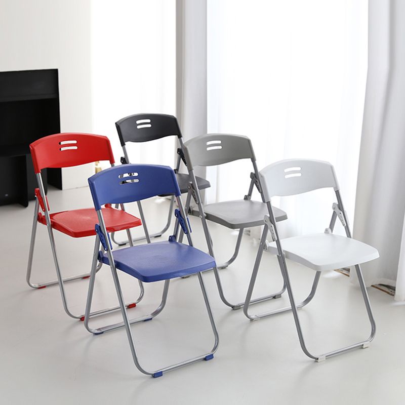 Modern Armless Conference Chair Plastic Low Back Folding Chair