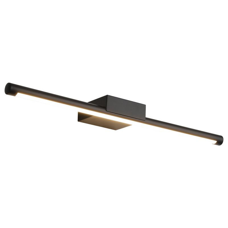 Linear Shape Contemporary Vanity Light Metal 1 Light LED Mirror Light for Bathroom