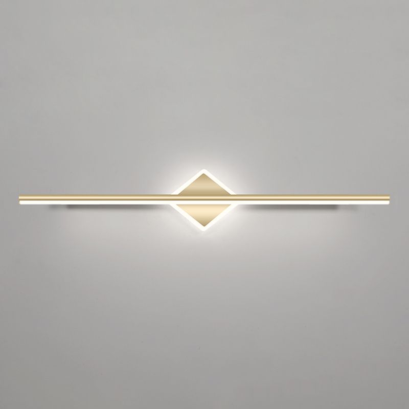 Linear Vanity Wall Lights Simplicity Metallic Vanity Wall Sconce for Bathroom