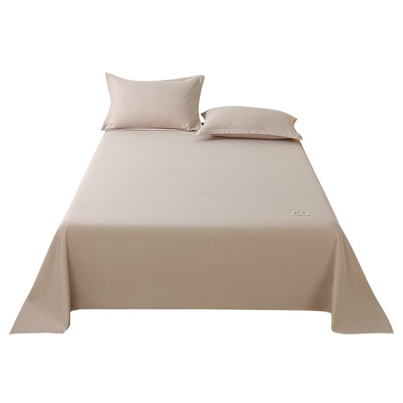 Bed Sheet Solid Color Breathable Skin-friendly Non-pilling Bed Sheet Set