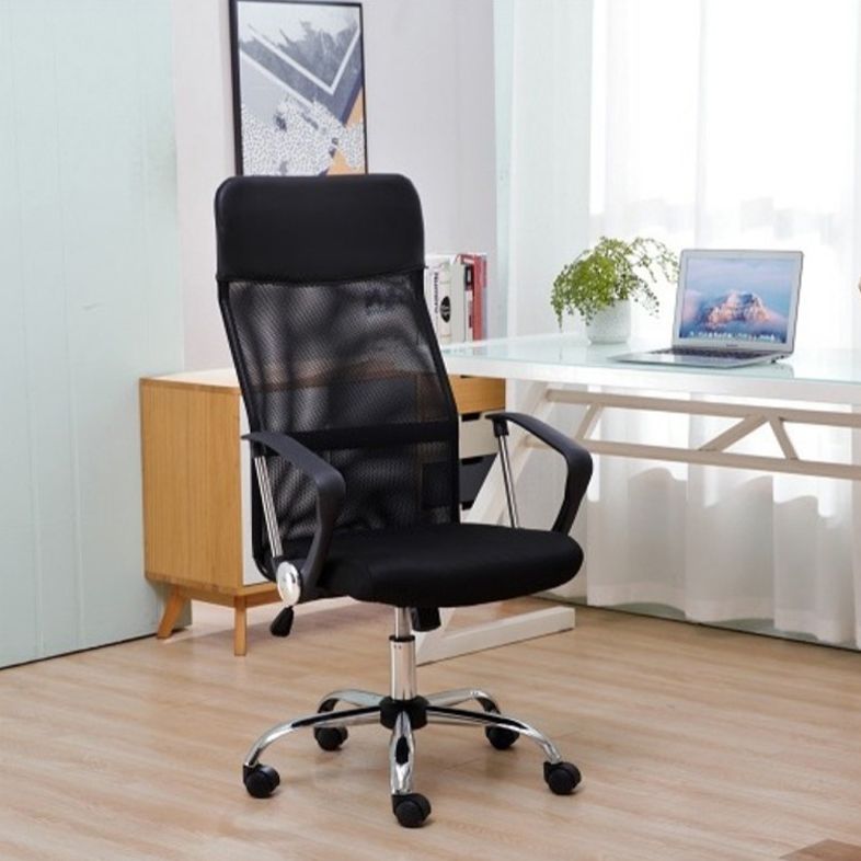 16" Wide Contemporary Arm Chair Breathable AirGrid Upholstered Desk Chair