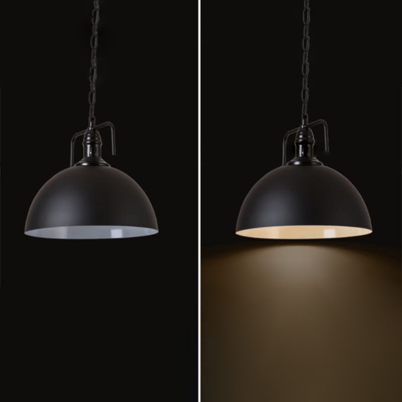 Metal Black Commercial Pendant Lighting Shaded Industrial Style Pendant Ceiling Light