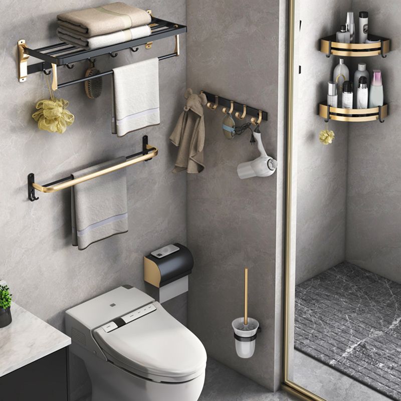 Black & Brass Bathroom Set Modern Style Bathroom Accessory As Individual Or As a Set