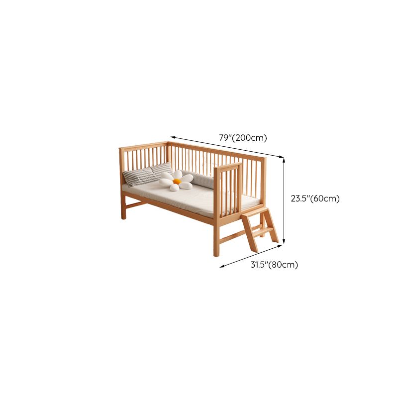 Farmhouse / Country Beech Washed Natural with Guardrail Nursery Bed