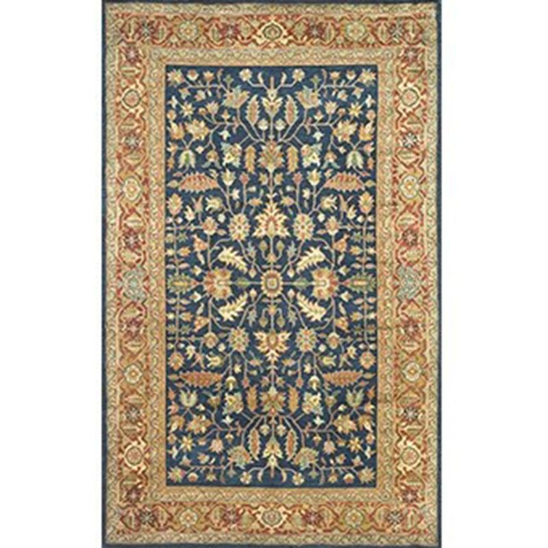 Fancy Traditional Rug Red Tribal Pattern Area Rug Non-Slip Backing Area Carpet for Home Decor