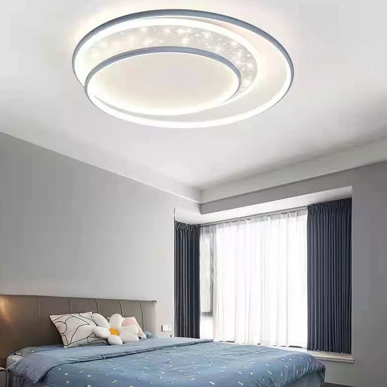 Modern Simple Metal Ceiling Light Circle Shape LED Ceiling Lamp for Living Room