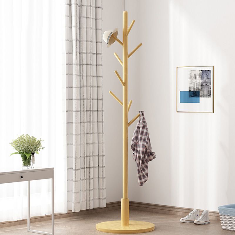 Wooden Entryway Coat Rack Indoor Free Standing Entryway Kit with Hooks