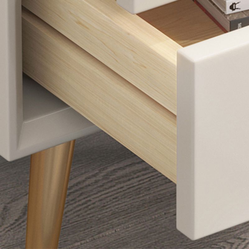 3-Drawers Night Table Modern Solid Wood Nightstand ,23.6" Tall