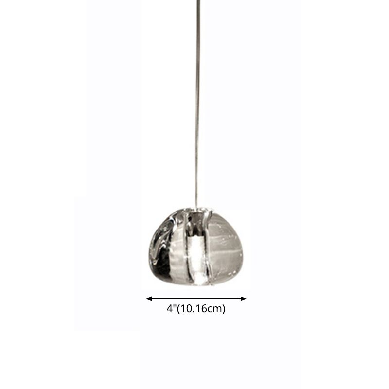 Heldere bubbelglas mini hanglamp moderne Noordse LED Round Trap Hanging Lamp