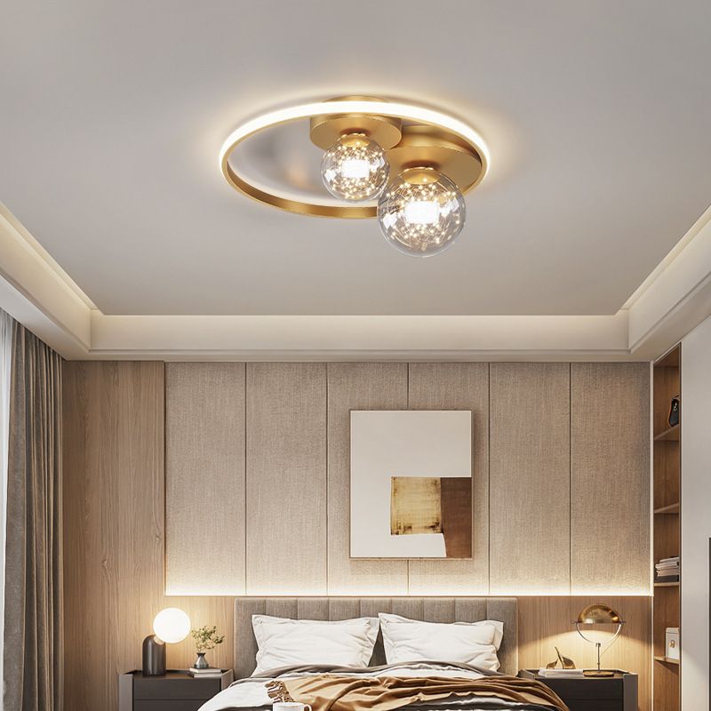 LED Moderne Ceiling Light Fixture Ringed Light Acrylic Light Living Room Bedroom Light in Concise Style