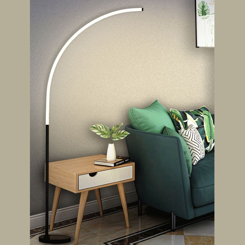 Minimalist Line Art Floor Lighting Acrylic Bedroom LED Floor Standing Light