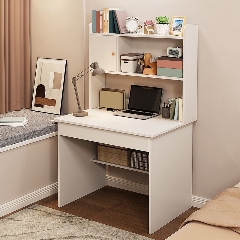 Study Desk Wood with Storage Shelves Desk with Drawer Home Computer Desk