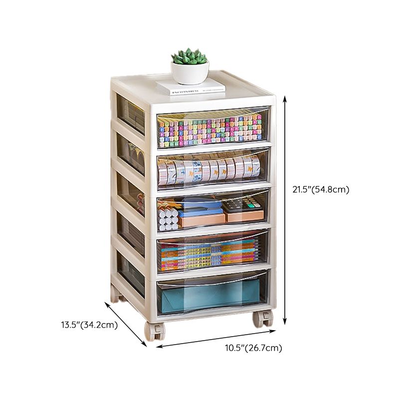 Modern Plastic File Cabinet Storage Drawers Filing Cabinet for Office