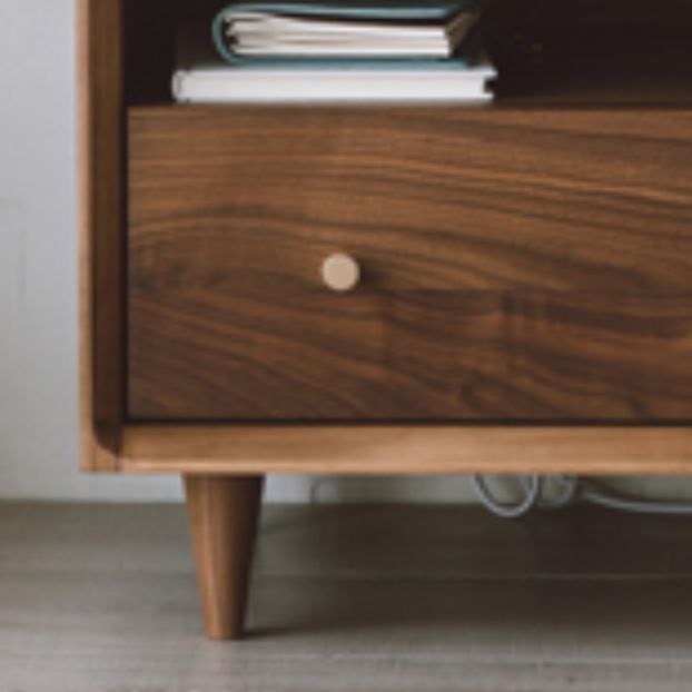 Modern Bed Nightstand Drawers Included Pine Night Table for Bedroom