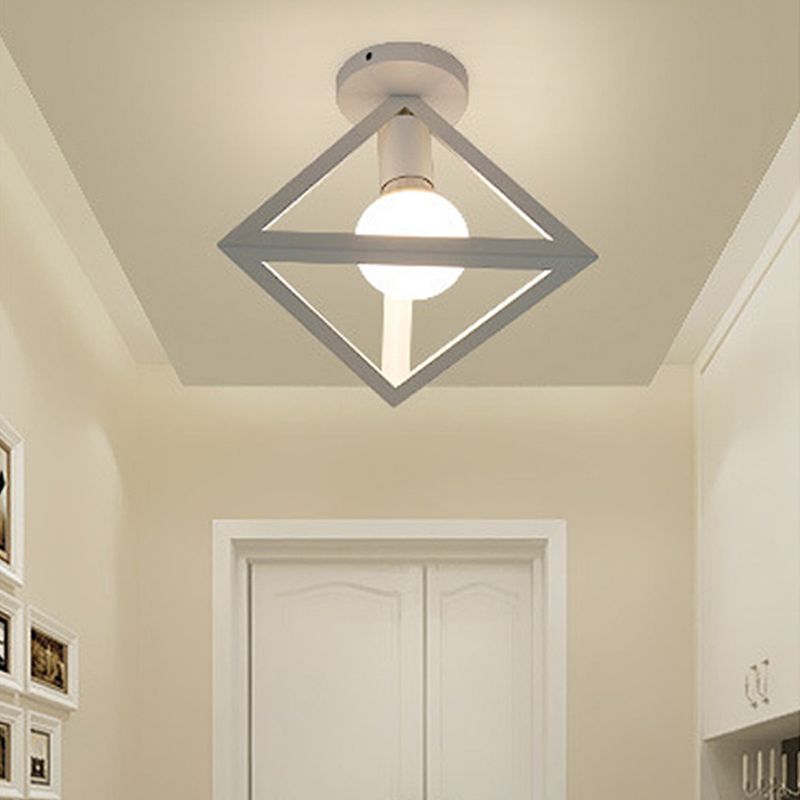 Modern Ceiling Light Fixture Metal 1-Light Ceiling Light for Hallway