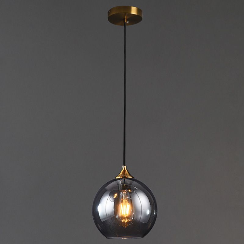 Modern Style Ball Pendant Lighting Fixture Glass Dinning Room Pendant Ceiling Light