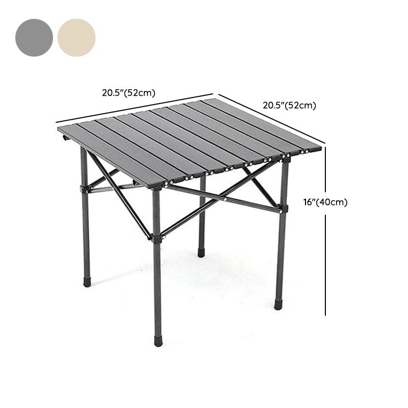 Industrial Outdoor Folding Table 20"H Aluminum Camping Table