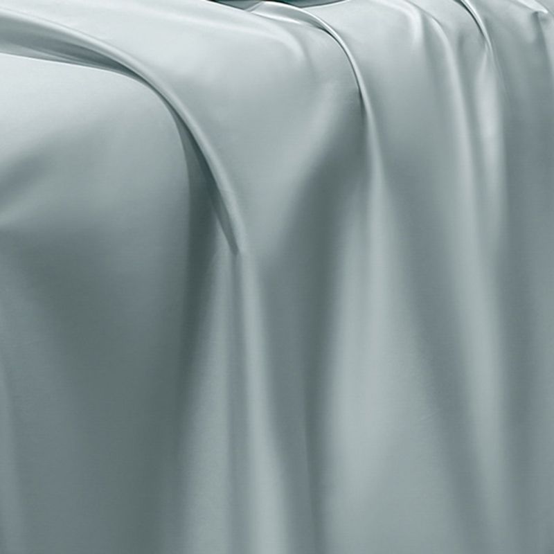 Sateen Weave Fitted Sheet Whole Colored Breathable Dust Mite Resistant Sheet