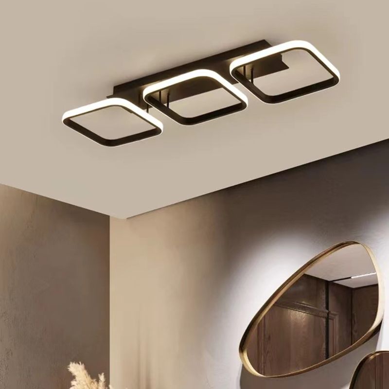 Modern Flush Mount Ceiling Light Metal Flush Mount Lighting for Hallway