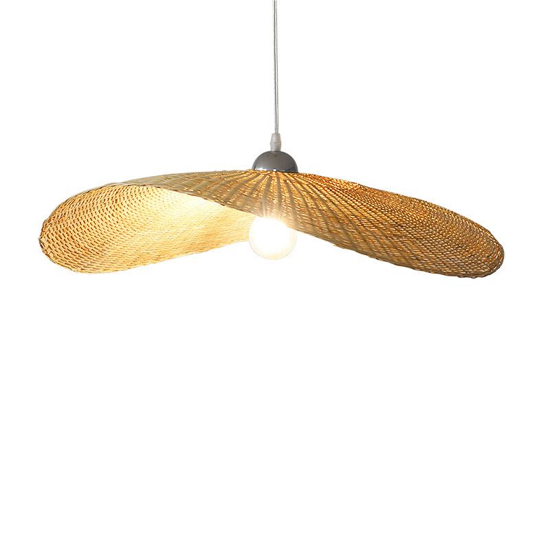 ASIA Hat Lighting Lighting Bamboo Bamboo Sala de colgantes Colgante de colgante en beige